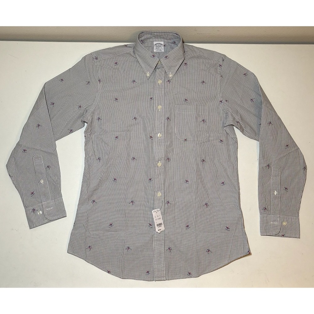 Brooks Brothers Men's Regent Fit Skier Pattern Button Down Shirt | NWT | Medium